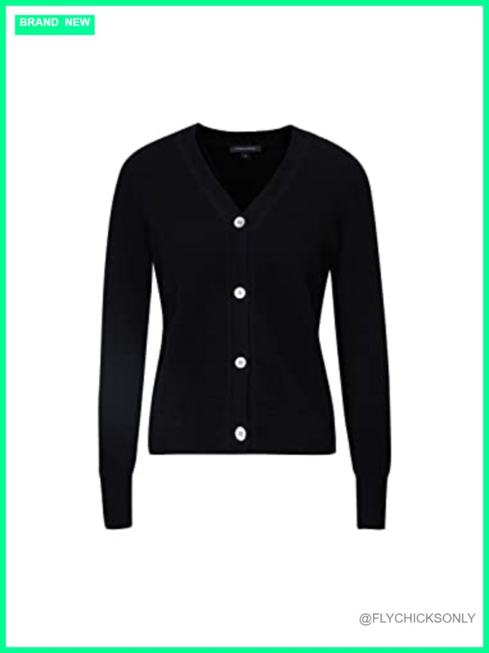 100% Cashmere Cardigan Sweater V-Neck Open Front Pullover Winter Top